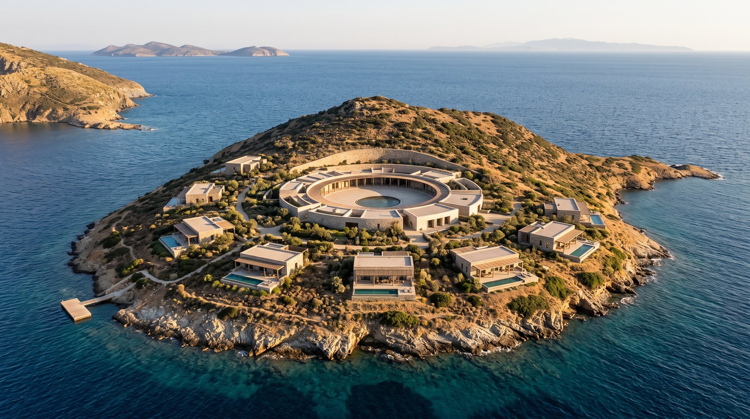 Stroggilo Round Island Retreat concept visualization thumbnail.